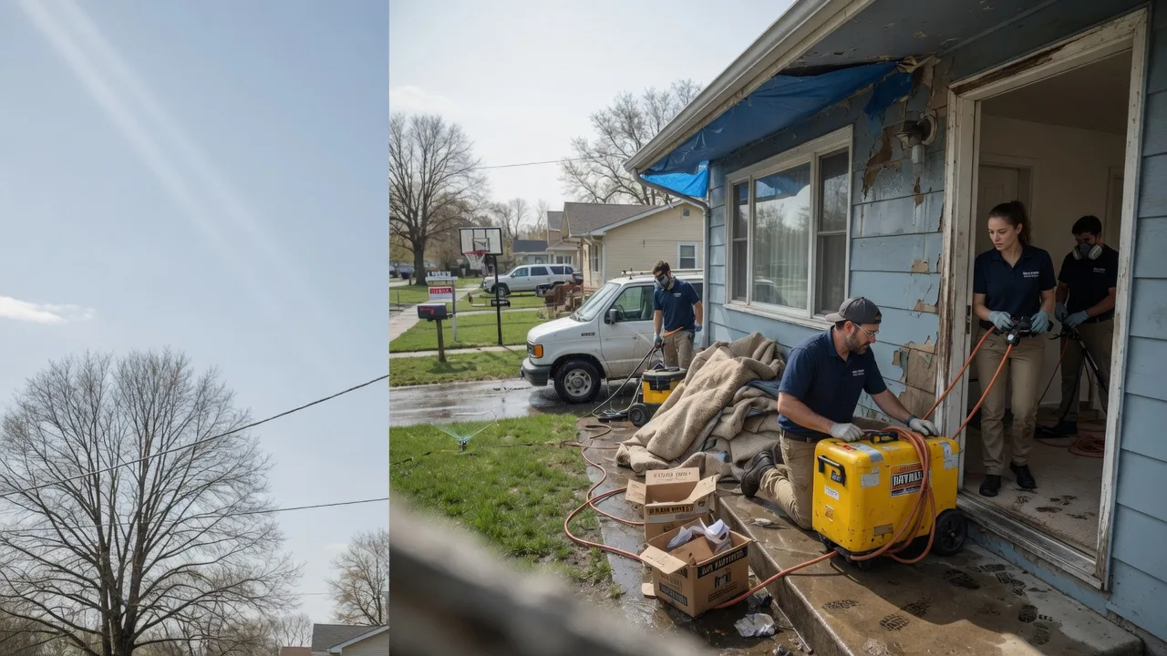 Basement Flood Cleanup in Overbrook, KS near me